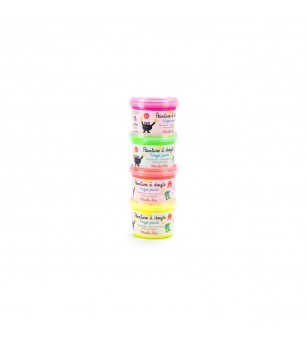 Acuarele 4 culori neon pentru pictat cu mana, Moulin Roty - Acuarele, guase, acrilice
