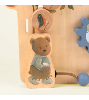 Casuta din lemn cu activitati, Egmont Toys - Jucării de lemn si Montessori