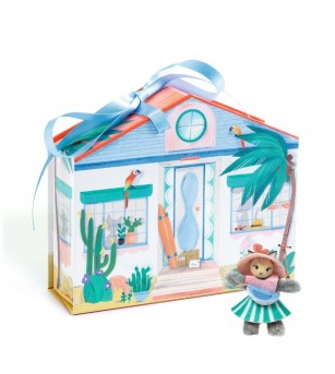 Casuta miniaturala de asamblat si colorat Mia, Djeco - Seturi creative DIY