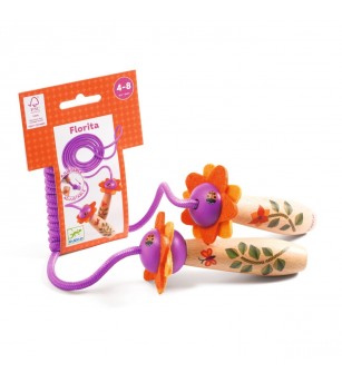 Coarda de sarit ajustabila Florita, Djeco - Coardă de sărit