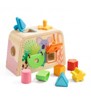 Cutie de sortat forme Multi Boita, Djeco - Jucării de lemn si Montessori