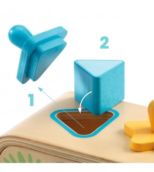 Cutie de sortat forme Multi Boita, Djeco - Jucării de lemn si Montessori