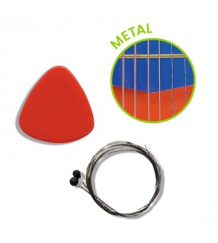 Instrument muzical Chitara din lemn cu 6 corzi, Djeco - Chitară copii