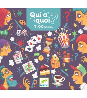 Joc cooperativ de logica Qui-à-quoi? Djeco - Jocuri de cooperare