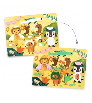 Joc creativ Colaj cu stickere din spuma, Djeco - Stickere copii și abțibilduri