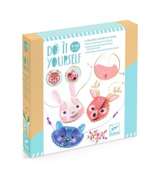 Joc creativ DIY Coliere secrete, Djeco - Seturi cu mărgele și brățări