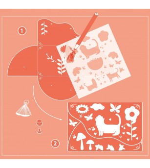 Joc creativ DIY Poseta si portofel, Djeco - Seturi creative DIY