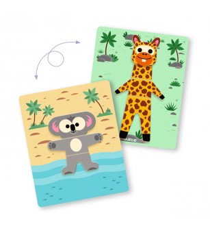 Joc cu magneti Mix'n'match, Djeco - Jucării creativ-educative