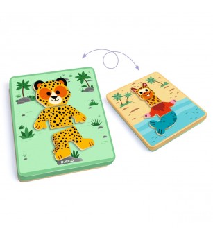 Joc cu magneti Mix'n'match, Djeco - Jucării creativ-educative