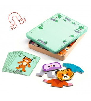 Joc cu magneti Mix'n'match, Djeco - Jucării creativ-educative