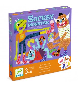 Joc de cooperare Socksy Monster, Djeco - Jocuri de cooperare