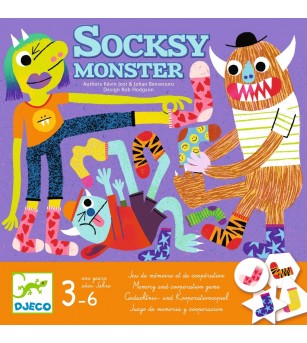 Joc de cooperare Socksy Monster, Djeco - Jocuri de cooperare