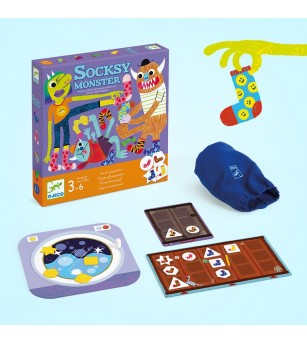 Joc de cooperare Socksy Monster, Djeco - Jocuri de cooperare