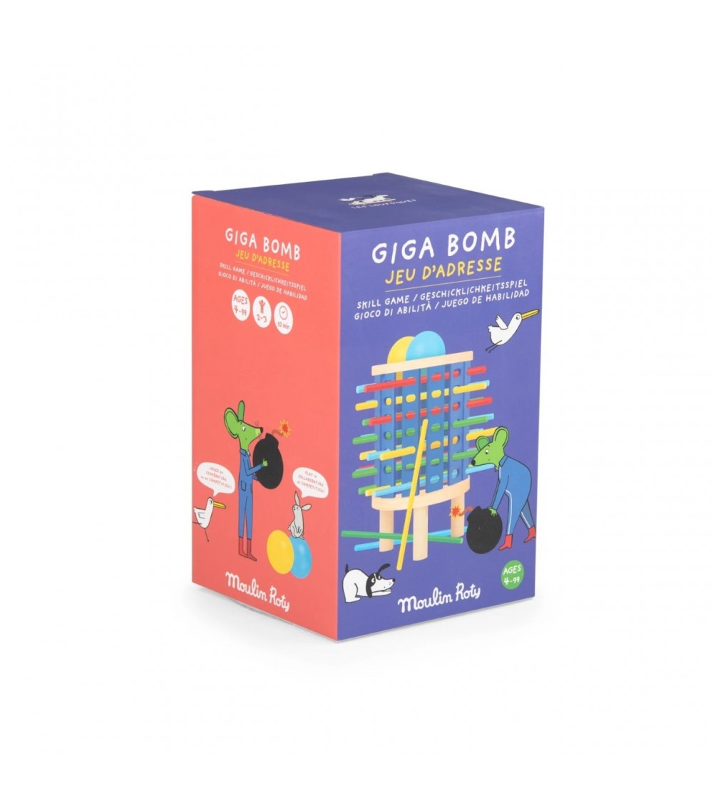 Joc de indemanare si suspans Giga bomb, Moulin Roty - Jocuri de îndemânare
