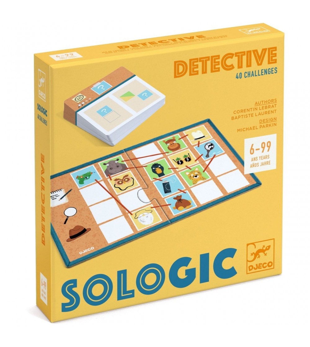 Joc de logica si investigatie Detectiv, Djeco - Jocuri logică