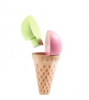 Joc de rol din lemn Gelateria Lina & Lino, Djeco - Bucătărie copii