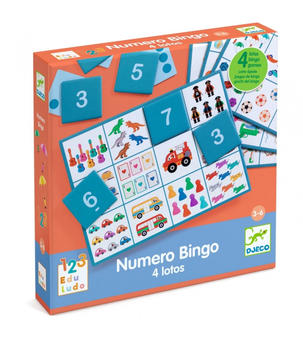 Joc educativ Bingo, Djeco - Jocuri de observație și atenție