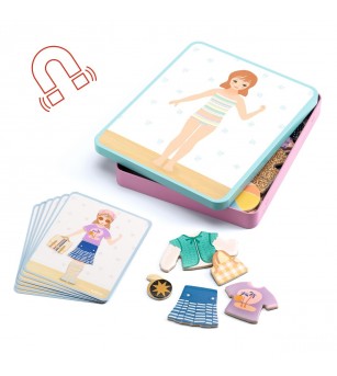 Joc educativ cu magnet de imbracat personaje, Djeco - Jucării creativ-educative