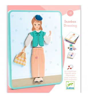 Joc educativ cu magnet de imbracat personaje, Djeco - Jucării creativ-educative