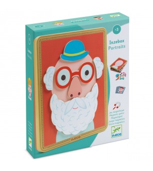 Joc magnetic creativ Portrete, Djeco - Jucării creativ-educative