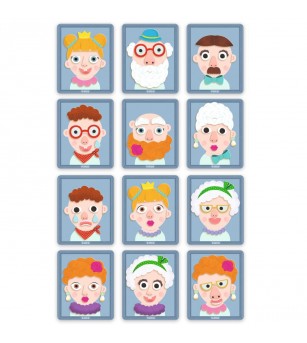 Joc magnetic creativ Portrete, Djeco - Jucării creativ-educative