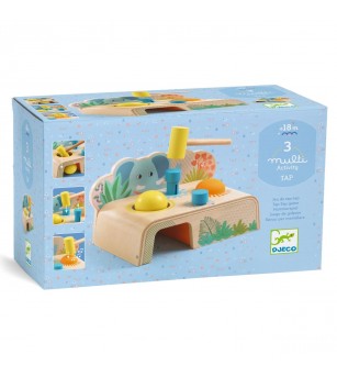 Jucarie bebe din lemn Multi Tap, Djeco - Jucării de lemn si Montessori