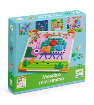 Jucarie educativa Mozaic mini animo, Djeco - Mozaic copii
