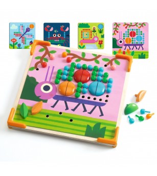 Jucarie educativa Mozaic mini animo, Djeco - Mozaic copii