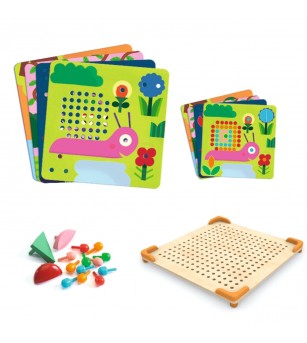 Jucarie educativa Mozaic mini animo, Djeco - Mozaic copii