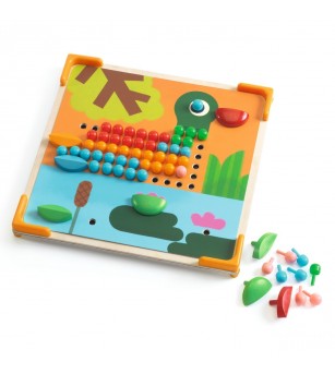 Jucarie educativa Mozaic mini animo, Djeco - Mozaic copii