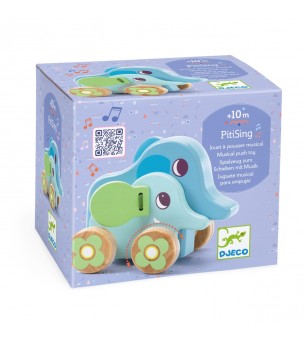 Jucarie muzicala de impins, Djeco - Jucării de lemn si Montessori