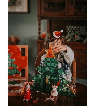 Kit STEAM Calendar Advent 37 Piese, Cleverclixx - Jucarii magnetice