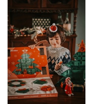 Kit STEAM Calendar Advent 37 Piese, Cleverclixx - Jucarii magnetice