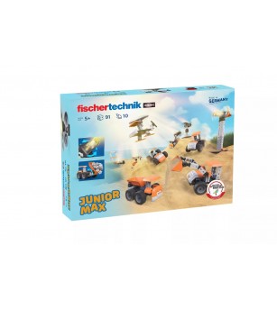 Kit STEM Cu modele interactive Junior Max, Fischertechnik - Jocuri construcție