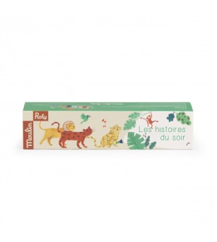 Lanterna cu povesti Animalele junglei, Moulin Roty - Jucării limbaj
