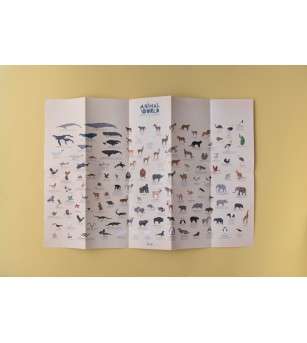 Lumea animalelor poster cu stickere, Londji - Seturi cu stickere și colaje