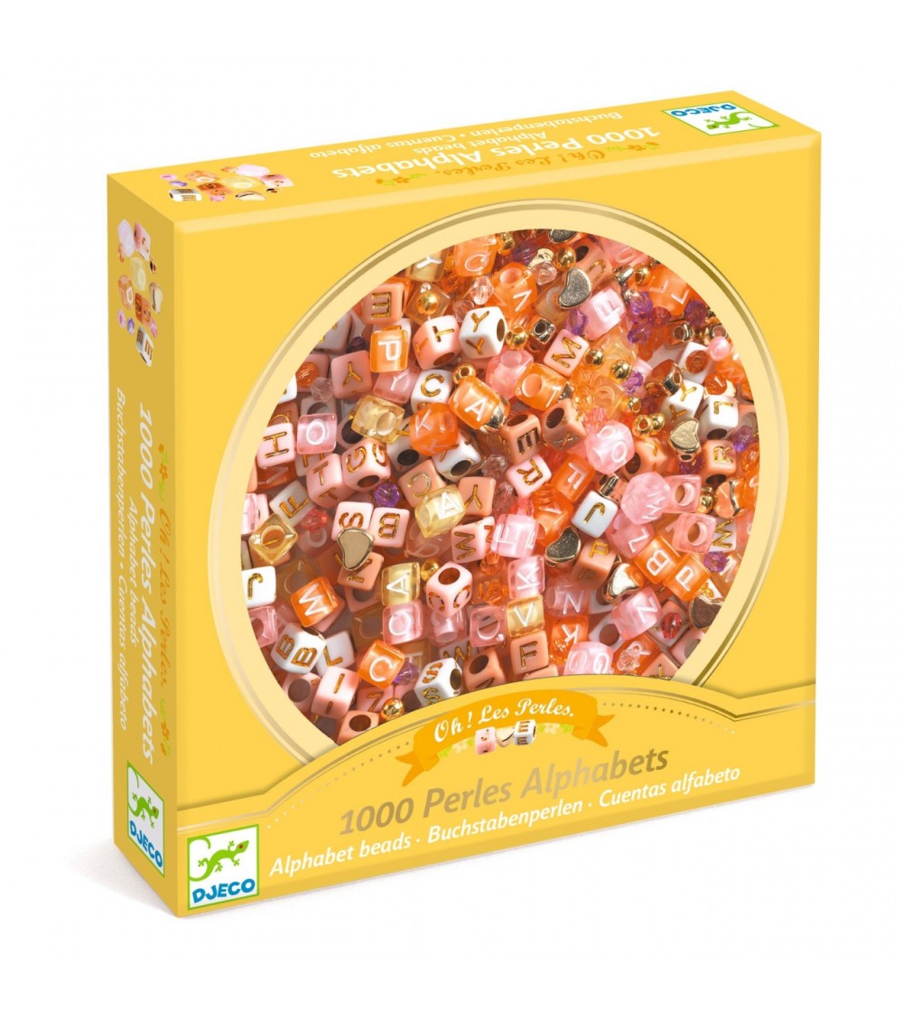 Margele litere aurii, Djeco - Seturi cu mărgele și brățări