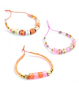 Margele litere aurii, Djeco - Seturi cu mărgele și brățări