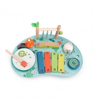 Masuta muzicala cu activitati multiple, Moulin Roty - Set instrumente muzicale