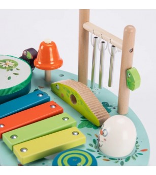 Masuta muzicala cu activitati multiple, Moulin Roty - Set instrumente muzicale