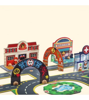 Puzzle 3D Orasul gigantic, Djeco - Puzzle 3D