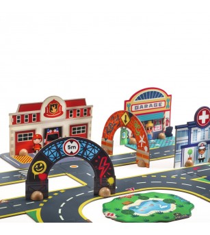 Puzzle 3D Orasul gigantic, Djeco - Puzzle 3D