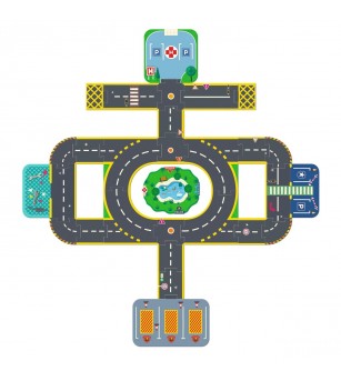 Puzzle 3D Orasul gigantic, Djeco - Puzzle 3D