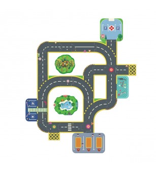 Puzzle 3D Orasul gigantic, Djeco - Puzzle 3D