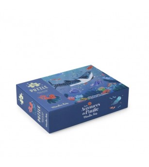 Puzzle fosforescent Sub apa -Aventurile lui Paulie, Moulin Roty - Puzzle copii