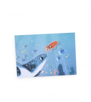 Puzzle fosforescent Sub apa -Aventurile lui Paulie, Moulin Roty - Puzzle copii