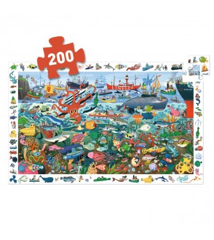 Puzzle Observație Secretele marii, Djeco - Puzzle copii