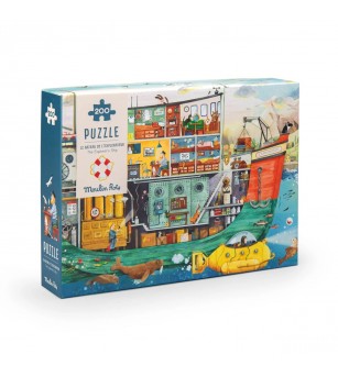 Puzzle observatie Sub apa, Moulin Roty - Puzzle copii