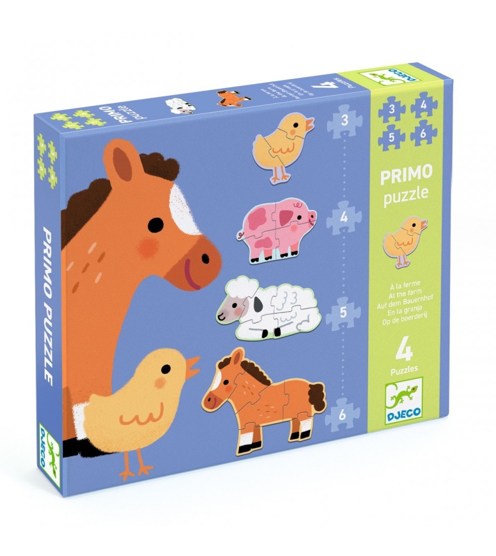 Puzzle progresiv La ferma, Djeco - Puzzle copii