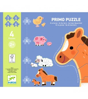 Puzzle progresiv La ferma, Djeco - Puzzle copii